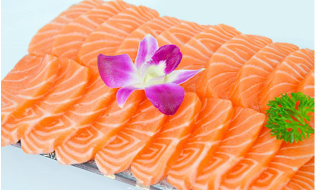 Igwe slicer azụ azụ salmon